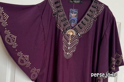 بلوز سنگ دوزی شده خارجی اتیکت دارد