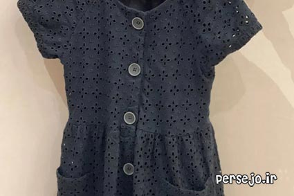 پیراهن بچه گانه گیپور مشکی مارک زارا