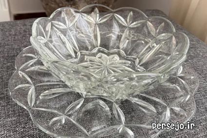 شیرینی و میوه خوری کریستال