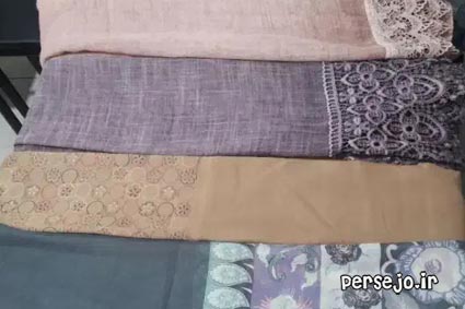 تعدادی شال وروسری، زیر قیمت
